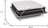 Dmora Afella Doppel-Topper, Topper erneuert die Matratze mit abnehmbarem Bezug aus Memory-Schaum und Kupferfasern, 100 % Made in Italy, milbenhemmend und hypoallergen, 160 x 200 x 5 cm Bild 3