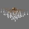 Paul Neuhaus 8090-11 ICICLE Deckenleuchte 4-flammig Altmessing mit Glasbehang Bild 5