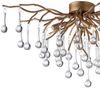 Paul Neuhaus 8090-11 ICICLE Deckenleuchte 4-flammig Altmessing mit Glasbehang Bild 3