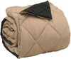 vidaXL Ganzjahresbettdecke Schwarz und Taupe 200 x 200 cm Mikrofaser 42025611 Bild 5