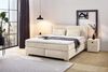 Jockenhöfer 'Romana' Boxspringbett, 160x200 cm, Chenille Hellbeige Bild 3