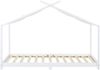 Hausbett Kinderbett Brome aus Holz 90x200 cm Weiß mit Lattenrost [en. casa] Bild 4