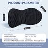 Refined Living Rückenkissen Ergonomisches RückenKissen aus Memory Foam, Stuhlkissen Lendenkissen, Lumbalkissen, Lendenstützkissen für Bürostuhl, Rollstuhl und Autositz, 1-tlg, Komfortkissen, Lendenwirbelstützkissen zum Ausruhen, Schlafen, Reisen, Lende... Bild 2
