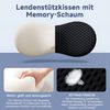 Refined Living Rückenkissen Ergonomisches RückenKissen aus Memory Foam, Stuhlkissen Lendenkissen, Lumbalkissen, Lendenstützkissen für Bürostuhl, Rollstuhl und Autositz, 1-tlg, Komfortkissen, Lendenwirbelstützkissen zum Ausruhen, Schlafen, Reisen, Lende... Bild 4