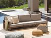 3 Sitzer Sofa TIMOR Zertifiziertes Akazienholz Dunkler Holzfarbton Bild 3