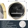 ZMH Runder Badezimmerspiegel mit Beleuchtung – LED-Wandspiegel 80 cm IP44, runder Badezimmerspiegel mit Touch-Funktion, mit dimmbarem Licht – Schalter und Antibeschlagfunktion Bild 3