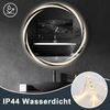 ZMH Runder Badezimmerspiegel mit Beleuchtung – LED-Wandspiegel 80 cm IP44, runder Badezimmerspiegel mit Touch-Funktion, mit dimmbarem Licht – Schalter und Antibeschlagfunktion Bild 2