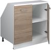 Dachschrägenschrank Rion Sonoma 80 x 81.6 cm mit 2 Türen, Schrankkorpus 60 cm Tiefe Vicco Bild 4