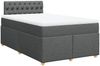 vidaXL Boxspringbett mit Matratze Dunkelgrau 120x200 cm Stoff 3288955 Bild 3