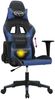 vidaXL Gaming-Stuhl mit Massagefunktion Schwarz und Blau Kunstleder 345445 Bild 3