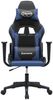 vidaXL Gaming-Stuhl mit Massagefunktion Schwarz und Blau Kunstleder 345445 Bild 4