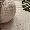 KADIMA DESIGN Teppich Struktur Wohnzimmer 100% Polyester Teppich Kurzflor, Rechteckig, Höhe: 14 mm, Florhöhe: 10 mm, 100% Polyester, Rechteckig, 80x150cm, Creme Bild 1