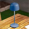 Lindby Außen-Tischleuchte Arietty, LED, Metall, Blau warmweiß IP65, 1 x 2,2 W LED, warmweiß Bild 1