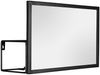 Kleine Wandgarderobe MIMI Metall Schwarz mit Spiegel und Ablage, Breite 34cm Bild 2