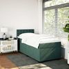 vidaXL Boxspringbett mit Matratze Dunkelgrün 90x190 cm Samt 3286189 Bild 3