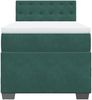 vidaXL Boxspringbett mit Matratze Dunkelgrün 90x190 cm Samt 3286189 Bild 4