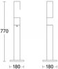 LED-Wegeleuchte GL 65 anthrazit, Aluminium, Opalglas, 8,5 W, Garten-Pollerleuchte warmweiß Bild 3