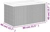 vidaXL Pflanzkübel Schwarz 80x40x40 cm Poly Rattan 319416 Bild 5