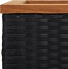 vidaXL Pflanzkübel Schwarz 80x40x40 cm Poly Rattan 319416 Bild 4