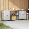 vidaXL Aufbewahrungsset für die Küche 3 pcs Silber Verzinkter Stahl 3392678 Bild 4
