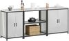 vidaXL Aufbewahrungsset für die Küche 3 pcs Silber Verzinkter Stahl 3392678 Bild 3