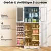 COSTWAY Hochschrank (1-St) mit 7 Ablageböden & 4 Türregalen 60x31,5x161,5cm Bild 3
