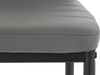 Stuhl >Reidar< (4er Set) in Grau, PU/Metall - 42x98x53cm (BxHxT) Bild 2