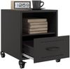 vidaXL Nachttische 2 Stk. Schwarz 36x39x43,5 cm Stahl 846705 Bild 4