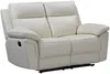Relaxsofa 2-Sitzer PAKITA - Büffelleder - Elfenbein Bild 4