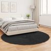 vidaXL Teppich aus Kunstschaffell TAFALLA Schwarz Ø 160 cm Polyester 42021582 Bild 4