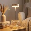 2x LED Tischleuchte, Glas, Champagner, Touchdimmer, H 28 cm Bild 3