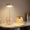 2x LED Tischleuchte, Glas, Champagner, Touchdimmer, H 28 cm Bild 5