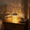 2x LED Tischleuchte, Glas, Champagner, Touchdimmer, H 28 cm Bild 4