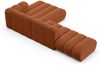 Micadoni Modulares Ecksofa offen Lupine 5-Sitzer Rechts Chenille Eden Ziegel Bild 4