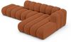Micadoni Modulares Ecksofa offen Lupine 5-Sitzer Rechts Chenille Eden Ziegel Bild 3