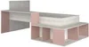 Vente-unique - RIGALI Bett Holz, Platte PuderrosaBeige - B 128,8 cm x H 100,5 cm x L 204,4 cm233,2 cm Bild 2