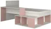 Vente-unique - RIGALI Bett Holz, Platte PuderrosaBeige - B 128,8 cm x H 100,5 cm x L 204,4 cm233,2 cm Bild 3