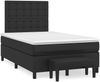 vidaXL Boxspringbett mit Matratze Schwarz 120x200 cm Kunstleder 3137653 Bild 2