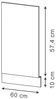 Frontblende Fame-Line Eiche Paneel 60 cm Vicco Bild 3