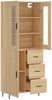 vidaXL Highboard Sonoma-Eiche 69,5x34x180 cm Holzwerkstoff 3198484 Bild 4