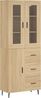 vidaXL Highboard Sonoma-Eiche 69,5x34x180 cm Holzwerkstoff 3198484 Bild 2