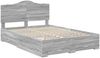 vidaXL Bettrahmen Graues Sonoma 140 x 190 cm Holzwerkstoff 3413608 Bild 4