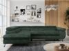 Mks Möbel 'Peter L-form' Ecksofa mit Bettfunktion, Bettkasten & einstellbaren Kopfstützen, Grün, Cord, links Bild 4