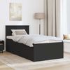 vidaXL Bettrahmen mit Kopfteil Schwarz 75 x 190 cm Holzwerkstoff 3408628 Bild 3
