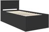 vidaXL Bettrahmen mit Kopfteil Schwarz 75 x 190 cm Holzwerkstoff 3408628 Bild 4