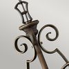 Kronleuchter, Hängelampe, Stahl Alabasterglas, Bronze, D 57,1 cm Bild 3