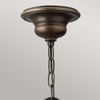 Kronleuchter, Hängelampe, Stahl Alabasterglas, Bronze, D 57,1 cm Bild 2