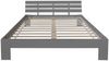 Homestyle4u Futonbett, massives Kiefernholz, Grau, 160x200 cm Bild 3