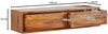 Kadima Design Massivholz Wand-Lowboard, Hochwertiges "Tv"-Board aus Sheeshamholz, Modernes Design, 2 Schubladen. 108x34x25 cm Bild 4