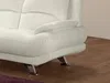 Vente-unique - MUSKO Sofa Kunstleder Weiß - B 91 cm x H 89 cm x L 150 cm Bild 4